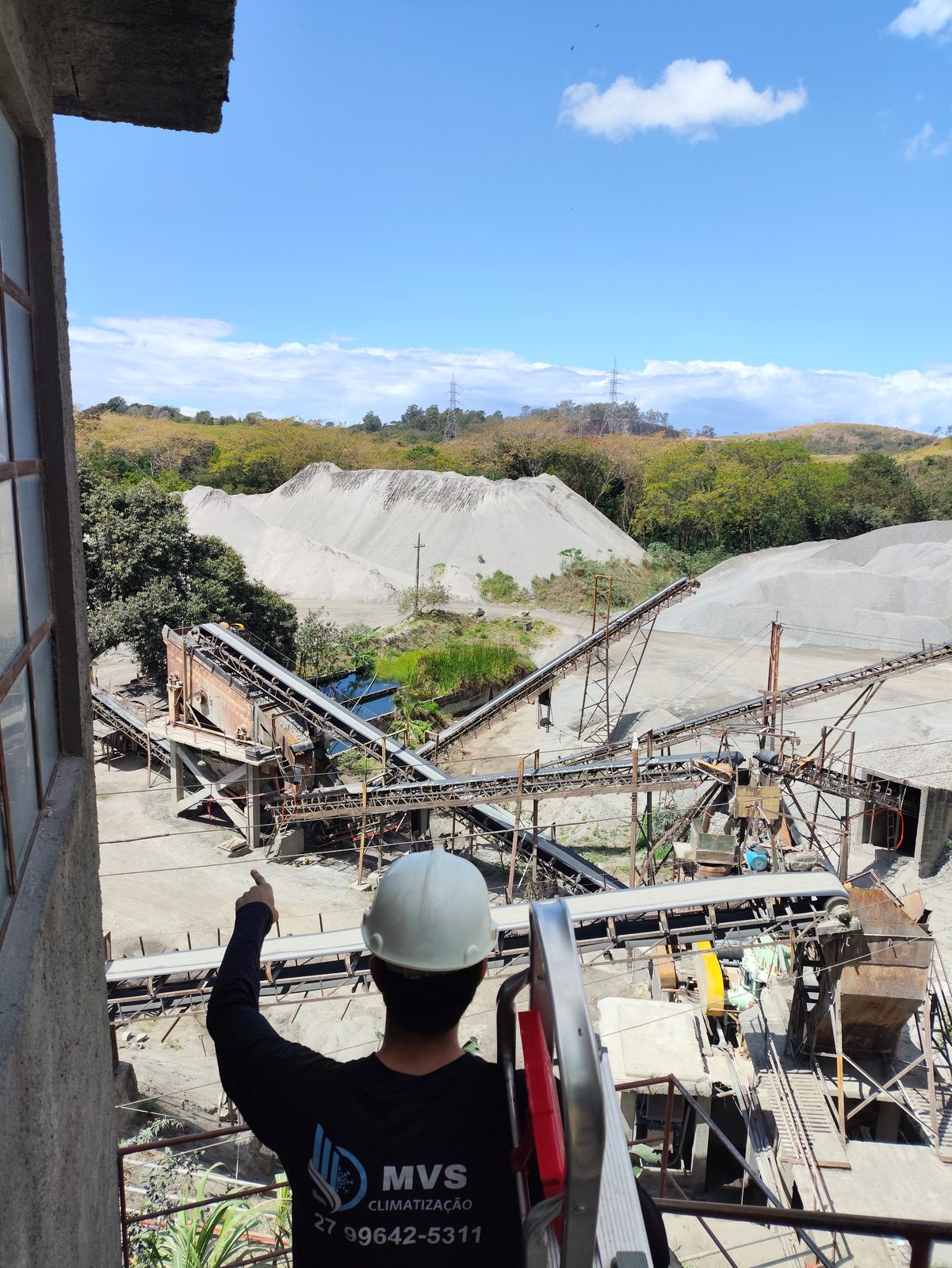 Serviço em ambiente industrial